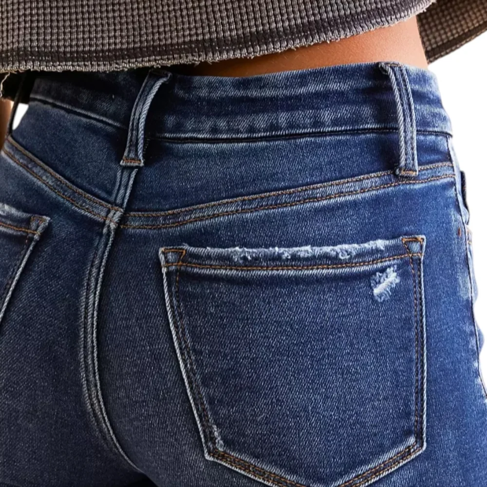 FLYING MONKEY Mid Rise Flare stretch destroyed jeans BY4668R The Buckle sz25x31L - Picture 5 of 15